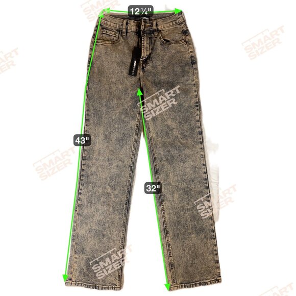 Fashion Nova Womens Acid Wash Straight Leg Jeans SZ 3 - Picture 3 of 5